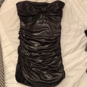 Vintage strapless Express top.